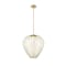Z-Lite Savanti Pendant, 1-Light, 18 In.W x 19.5 In.H, Modern Gold/White Opal 7507-18MGLD - alternate 2